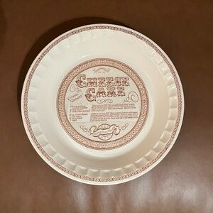 Vintage Cheesecake Recipe Plate